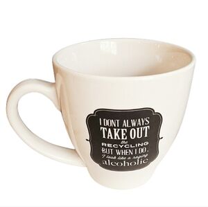 Funny Drinker Coffee Mug 16 oz Not an Alcoholic